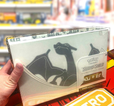 Pokémon TCG Sword and Shield Charizard Ultra Premium Collection EVORETRO PET Box Display Case