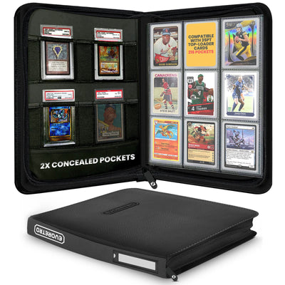 EVORETRO Top Loader Binder 3x3 216 Card holder