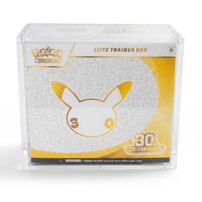 Boîtier en acrylique EVORETRO pour ETB Pokémon avec couvercle magnétique