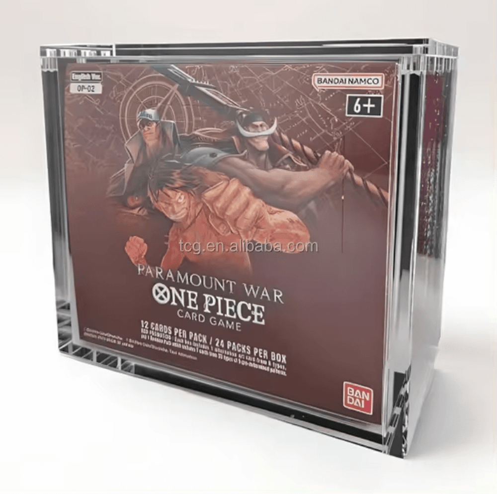 EVORETRO Acrylic Display Case for Bandai One Piece TCG OP-02 Booster Box (English Ver.) – 5mm Premium Acrylic – Single Pack — EVORETRO Canada