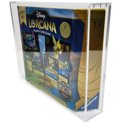 1x Lorcana Gift Set EVORETRO Display Case – 5mm Acrylic, Magnetic Lid