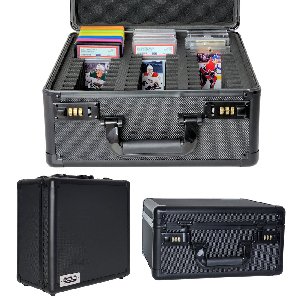 EVORETRO 3 Row with Individual Slot Fit for 42 Graded Cards - Black