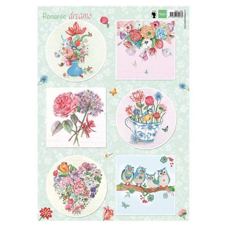 Marianne Design Feuille à découper Romantic Dreams - Vert