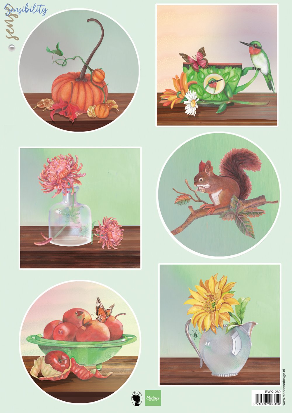 Marianne Design Feuille de découpage A4 - Sensibilité d'automne