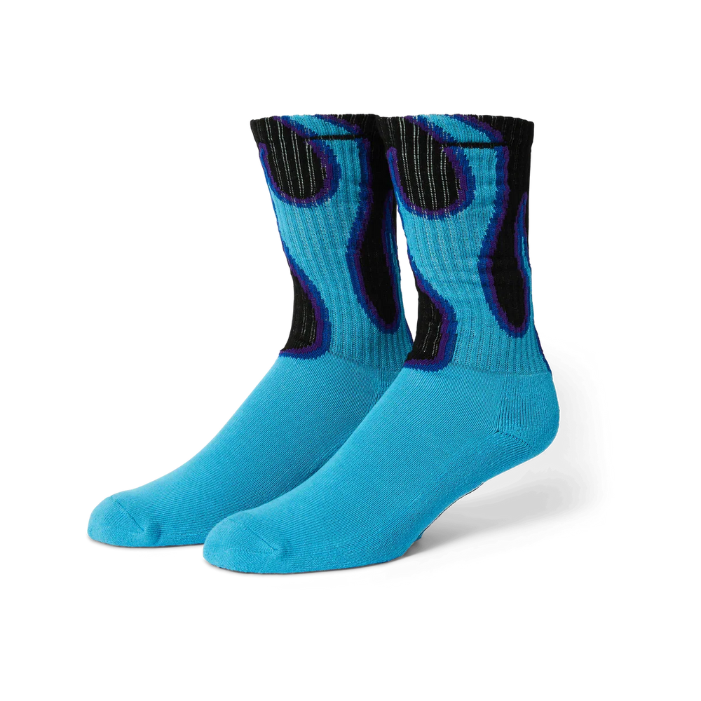 Chaussettes HUF 'Exhaust' - Noir/Bleu