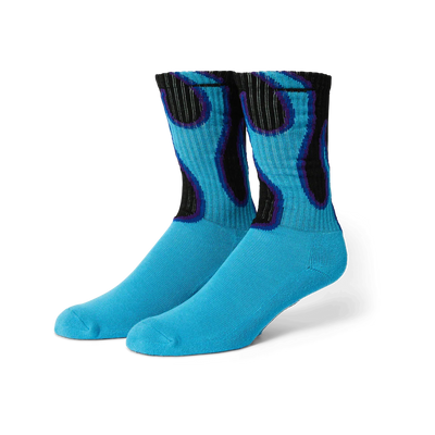 Chaussettes HUF 'Exhaust' - Noir/Bleu