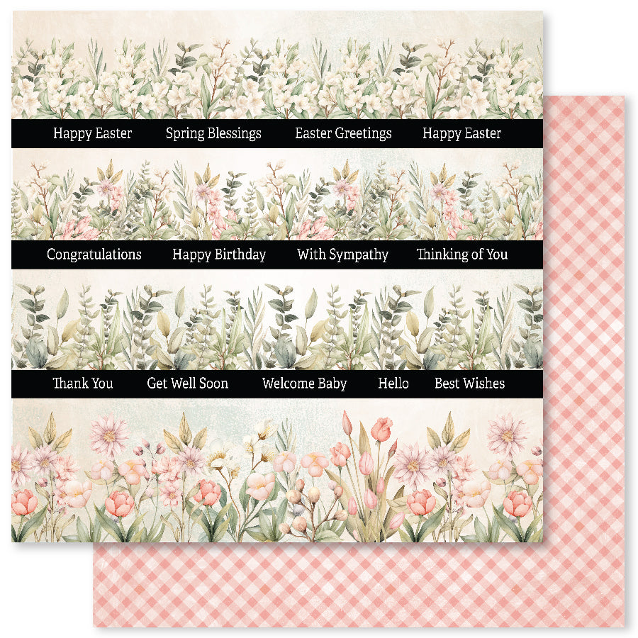Easter Memories C 12 x 12 Paper (12 pc Bulk Pack) 33978 — Ecstasy Crafts
