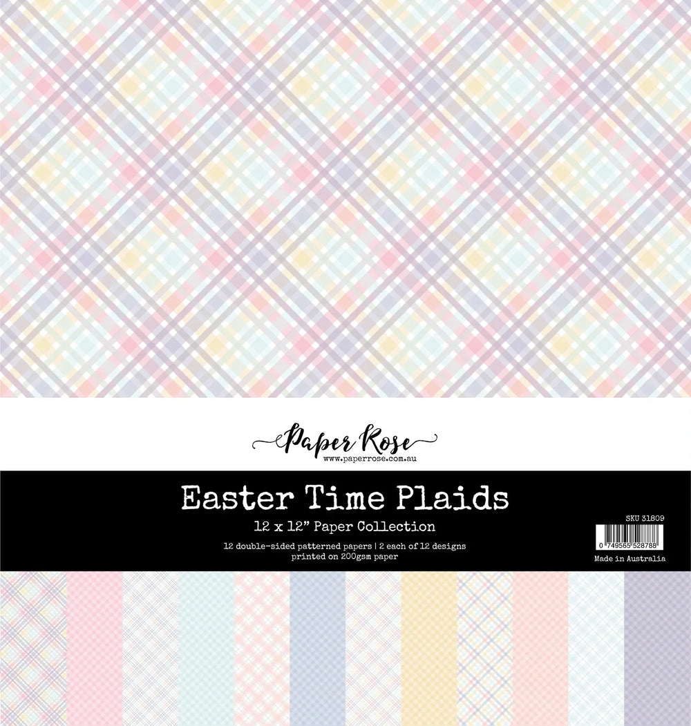 Easter Time Plaids 12x12 Paper Collection 31809 — Ecstasy Crafts