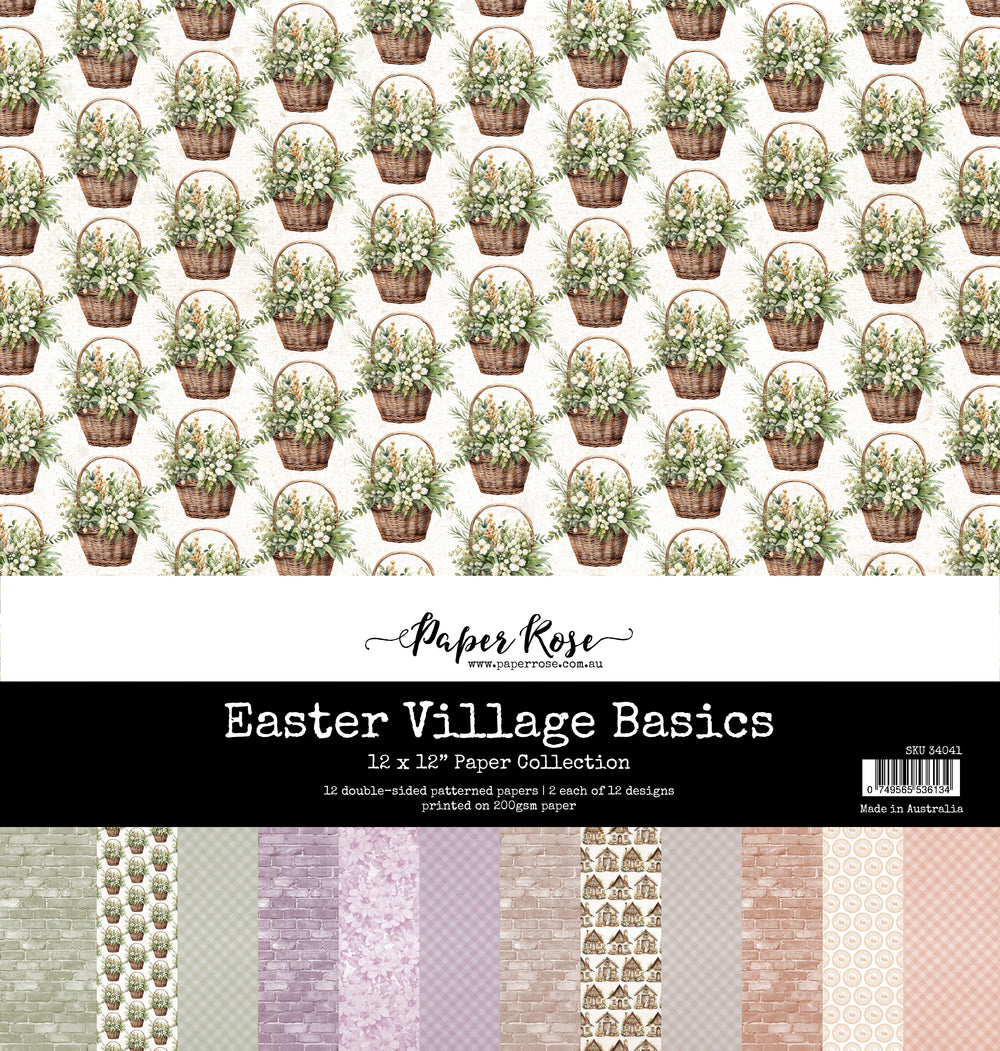 Collection de papiers Easter Village Basics 12 x 12 34041