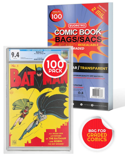 Sacs à BD refermables pour bandes dessinées classées - 2 MIL