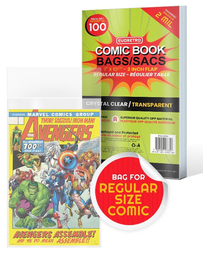 Regular Comic Book Bags Comics - 2 MIL