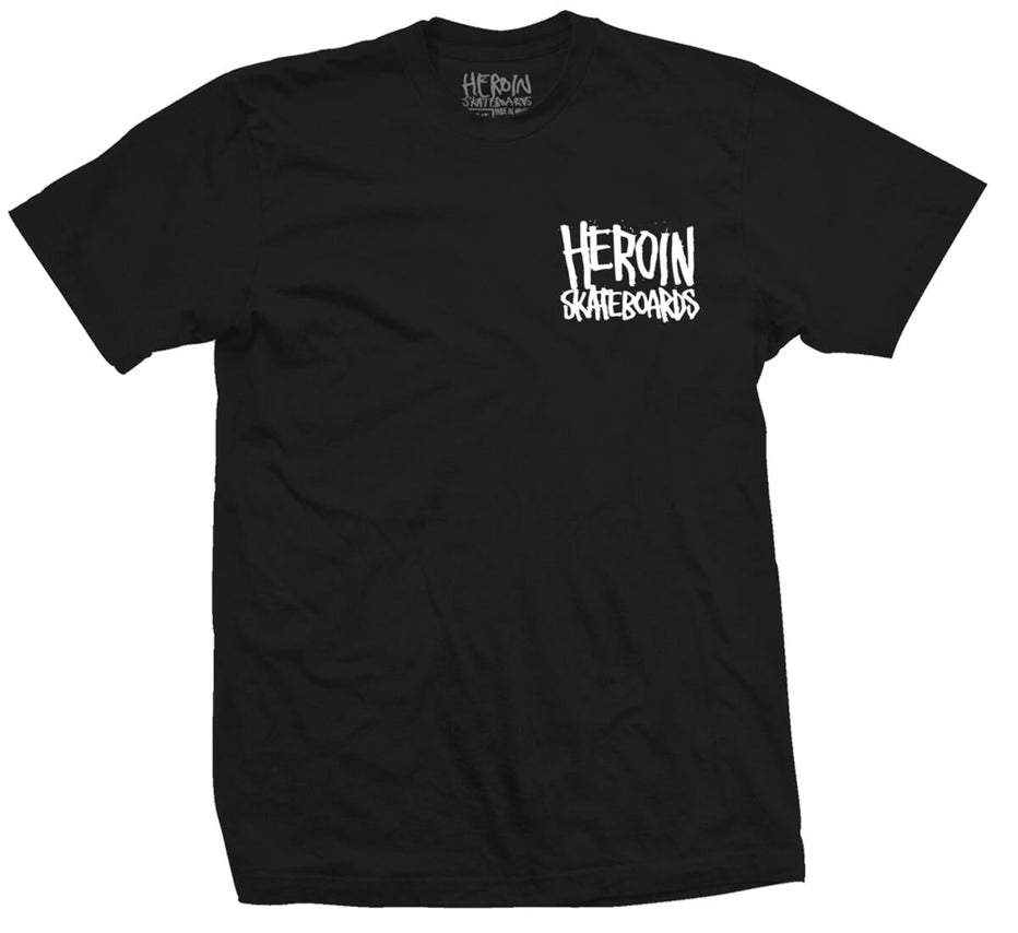 T-shirt 'Wide Boy' Heroin Skateboards - Noir