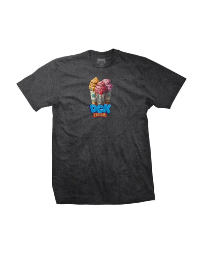 DGK T-shirt 'Dough Cone' poids lourd - Noir vintage