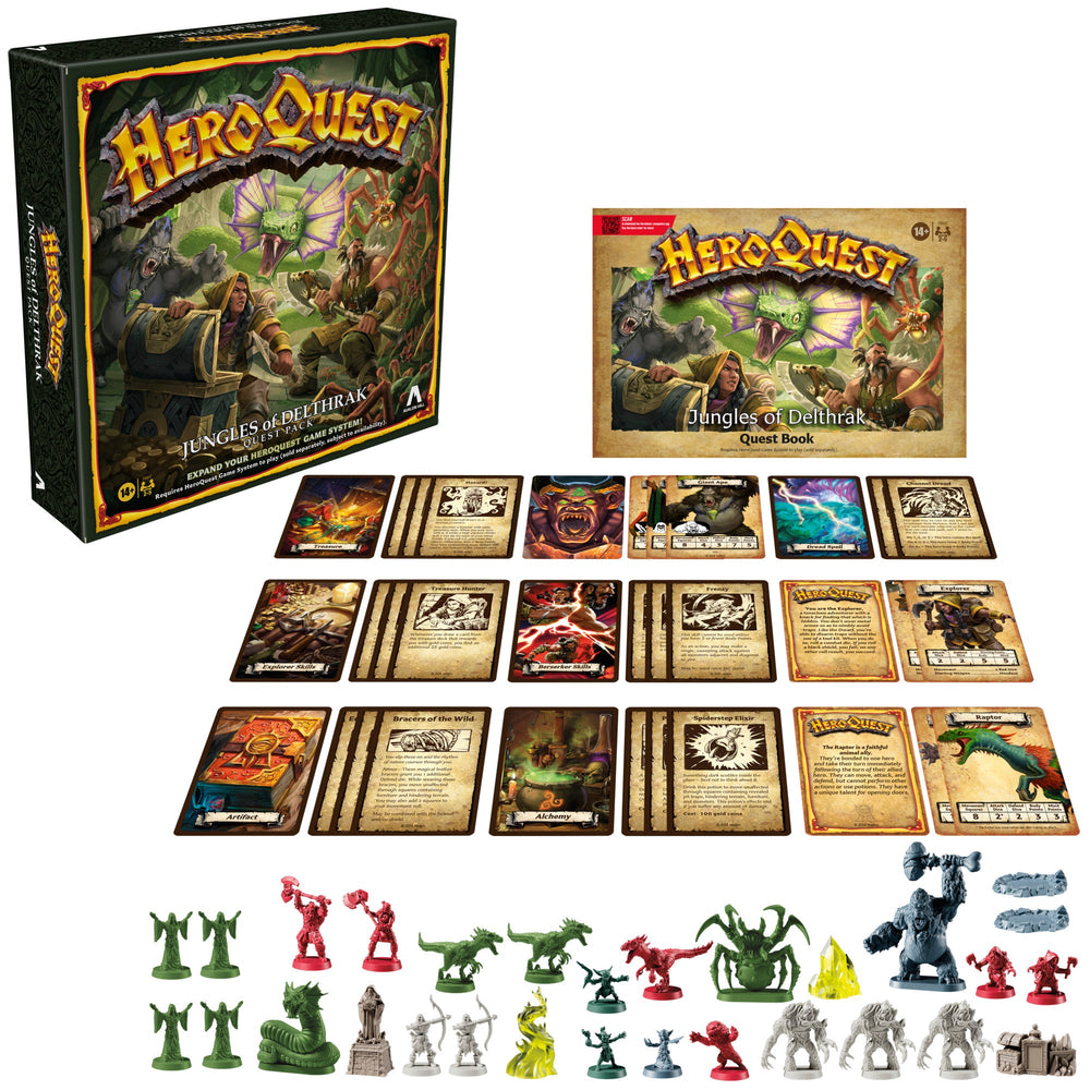 Avalon Hill HeroQuest Les Jungles de Delthrak Pack de Quêtes