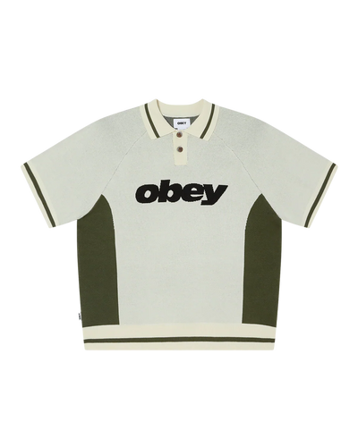 Obey 'Sport' Polo Shirt - Unbleached Multi