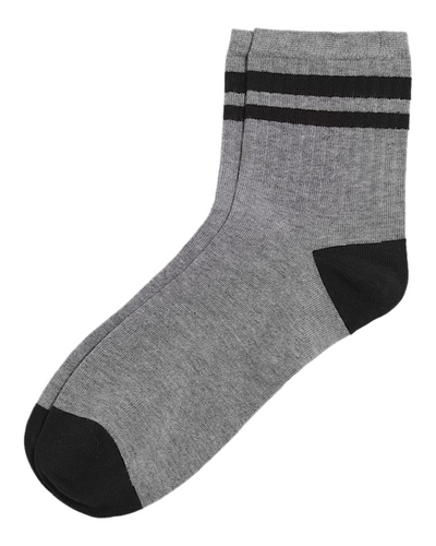 Vans 'Bregman Half Crew' Socks - Grey/Black (KIDS)