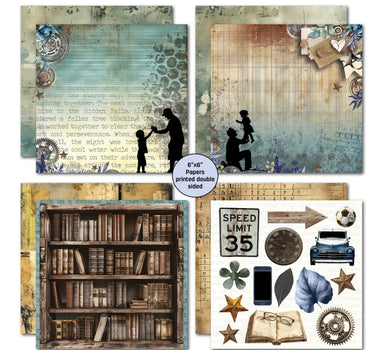 3Quarter Designs Father Figure 6x6 Paper Pack
