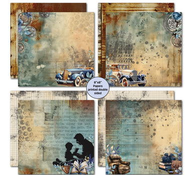 3Quarter Designs Father Figure 8x8 Paper Pack
