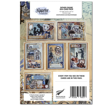 3Quarter Designs Father Figure 6x4 Card Pack