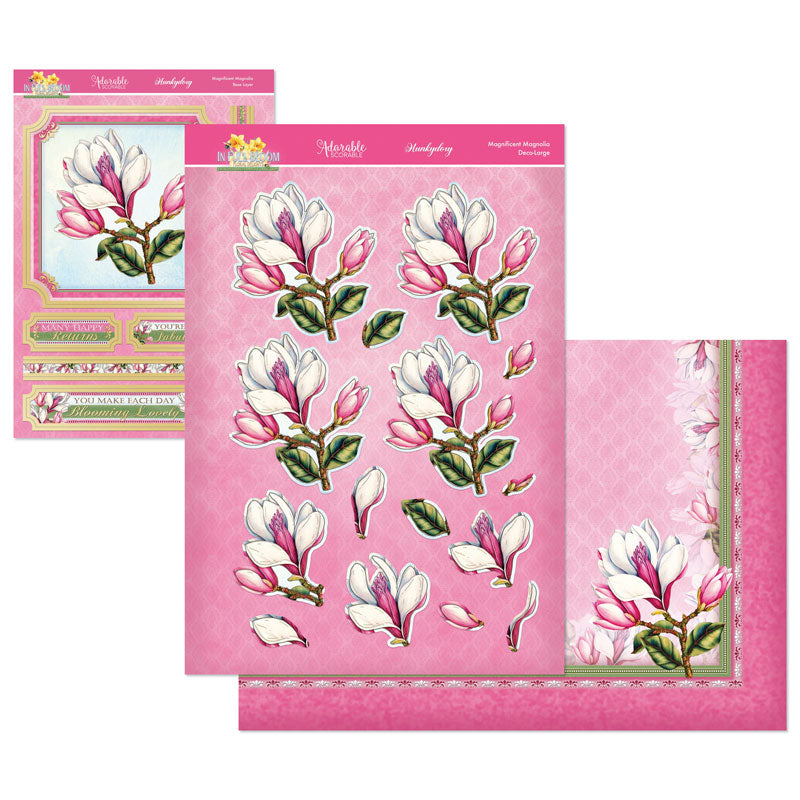 En pleine floraison - Set de décoration florale Deco-Large - Magnolia magnifique