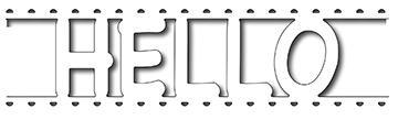 Frantic Stamper Precision Die - Hello Card Band — Ecstasy Crafts