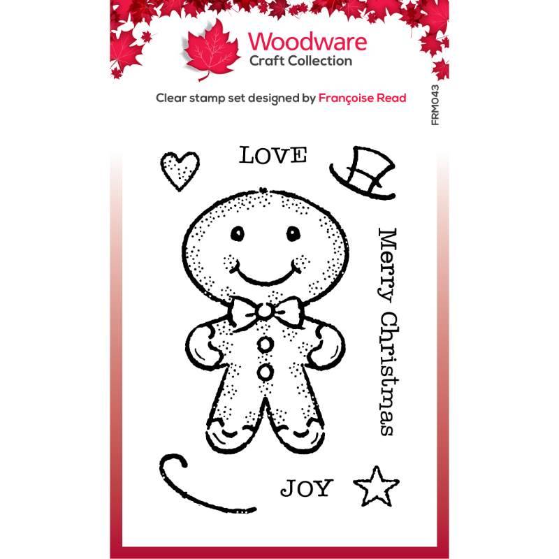 Woodware Clear Singles Gingerbread Man 3 in x 4 in Stamp — Ecstasy Crafts
