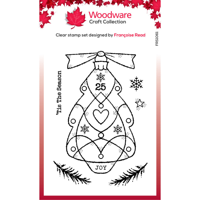 Tampons transparents Woodware Clear Singles Glass Tree 10 x 15 cm