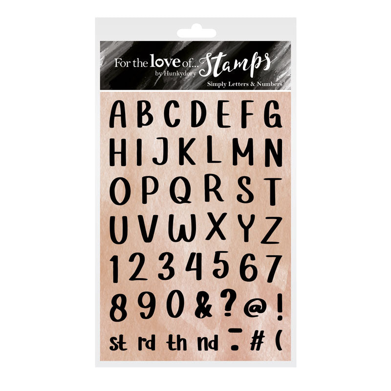 For the Love of Stamps - Simply Letters & Numbers — Ecstasy Crafts