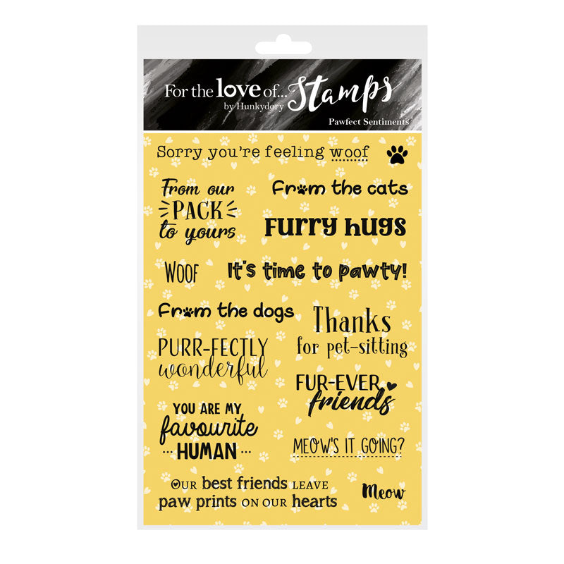 For the Love of Stamps - Pawfect Sentiments — Ecstasy Crafts