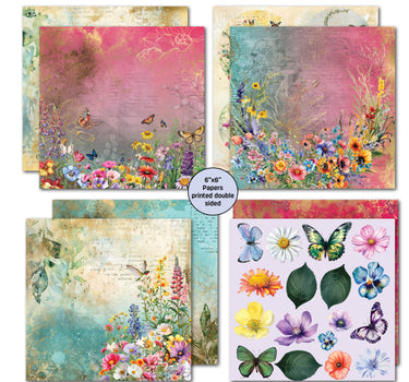 3Quarter Designs Fluttering Wings 6x6 Paper Pack
