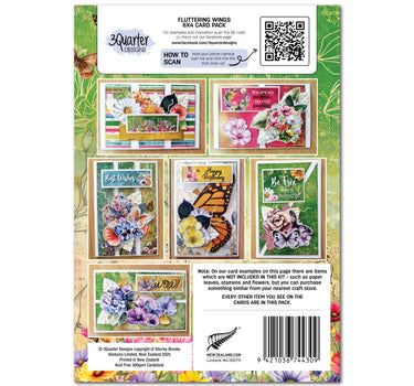 3Quarter Designs Fluttering Wings 6x4 Card Pack