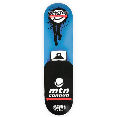 Planche à roulettes Frosted Skateboards x MTN 'F&M Throwy' - Bleu