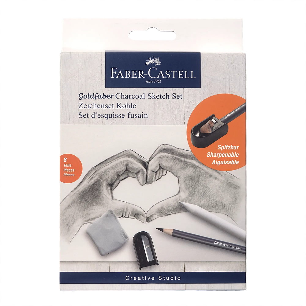 Faber-Castell - Set de crayons fusain Goldfaber