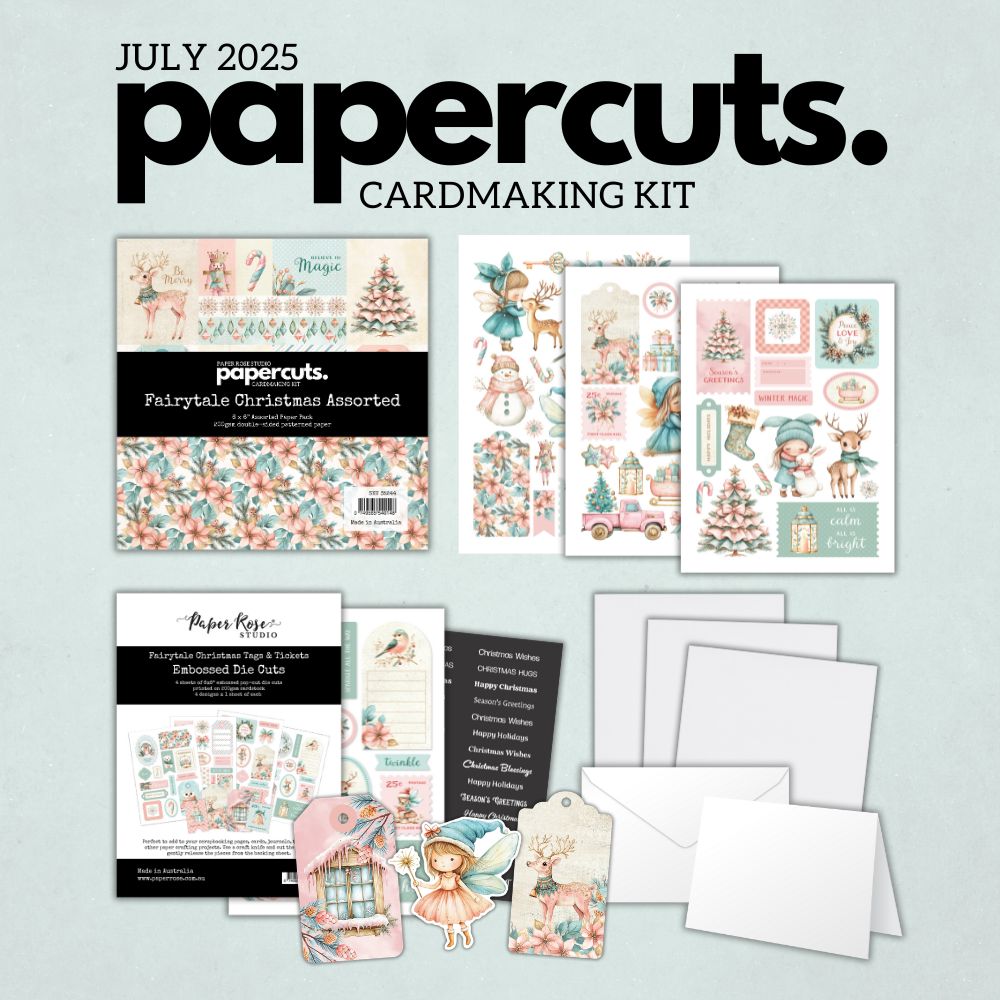 Kit de carterie de Noël féerique découpes papier 35244