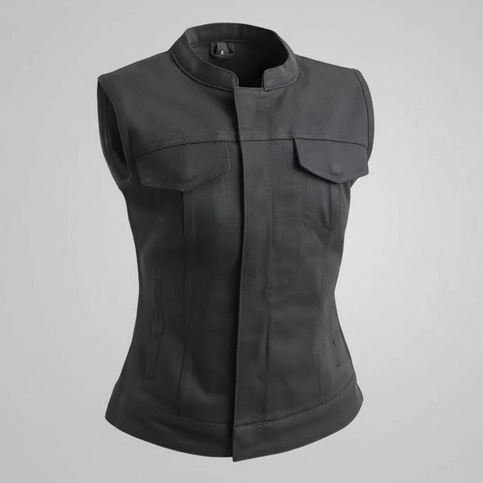 Gilet en twill First MFG Co. Lexy pour femmes, spécial moto