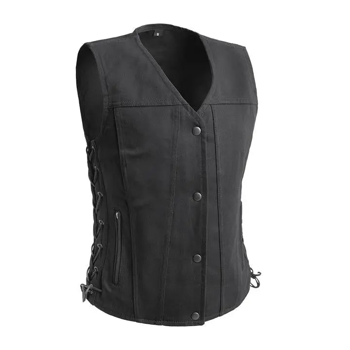 Gilet en twill Tiff de moto pour femme First MFG Co.