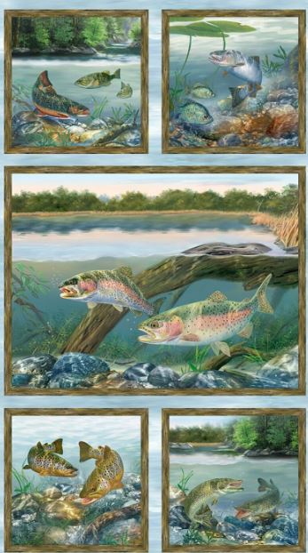 First Catch Panel by Wilmington Prints EP192 — Cottage Quilting Ltd.