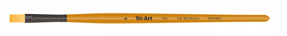 Tri-Art Artist Brushes - Short Synthetic - WC/Acryl - Flat - 6