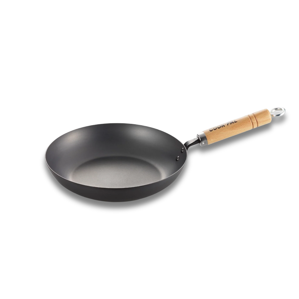 Poêle à frire Yoshikawa Cook-Pal Ren en acier au carbone 24cm | Fabriqué au Japon