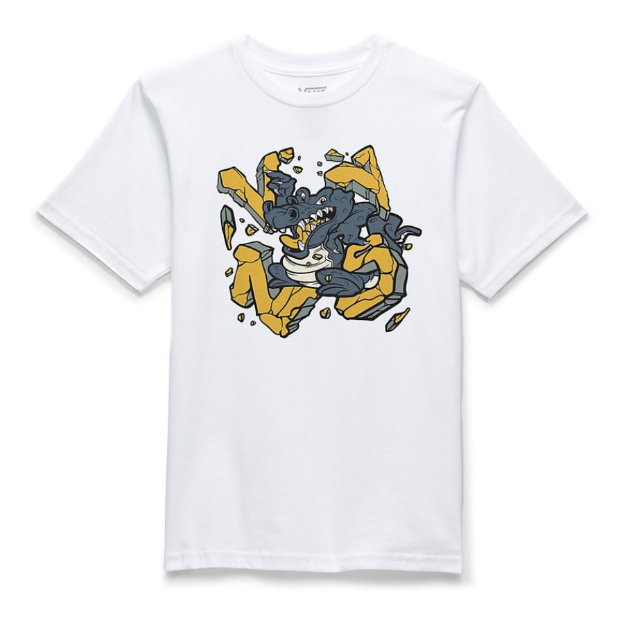 Vans 'Gator Smash' Tee - White (KIDS)