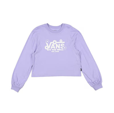 Vans 'Simple Daisy' Long Sleeve Tee - Lilac (Kids)