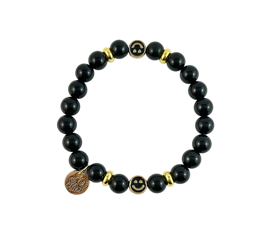 Bracelet du Bonheur en Onyx Noir