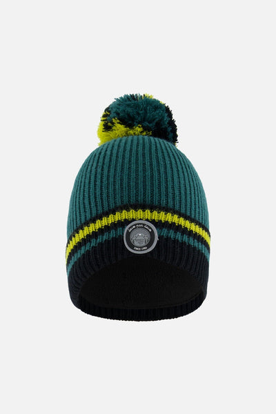 Bonnet tricoté vert forêt