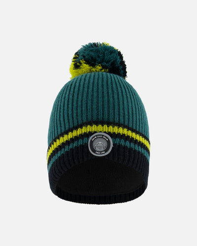 Bonnet tricoté vert forêt