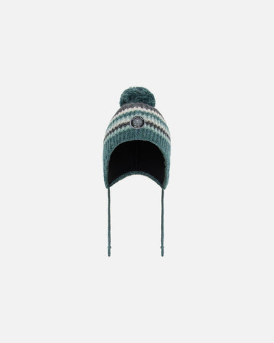 Bonnet péruvien dégradé vert