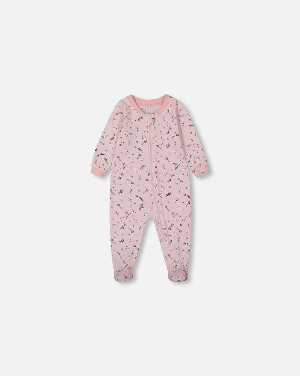 Pyjama une pièce en coton biologique imprimé écru et multi-camions