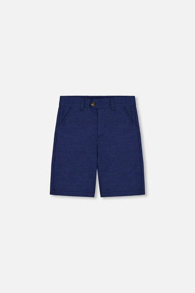 Slant Pocket Bermuda Shorts Navy Blue
