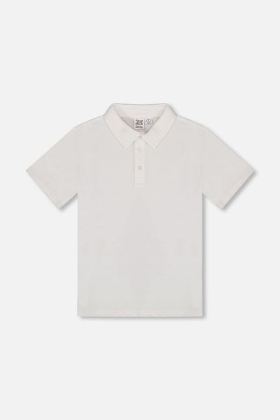 Polo à manches courtes blanc