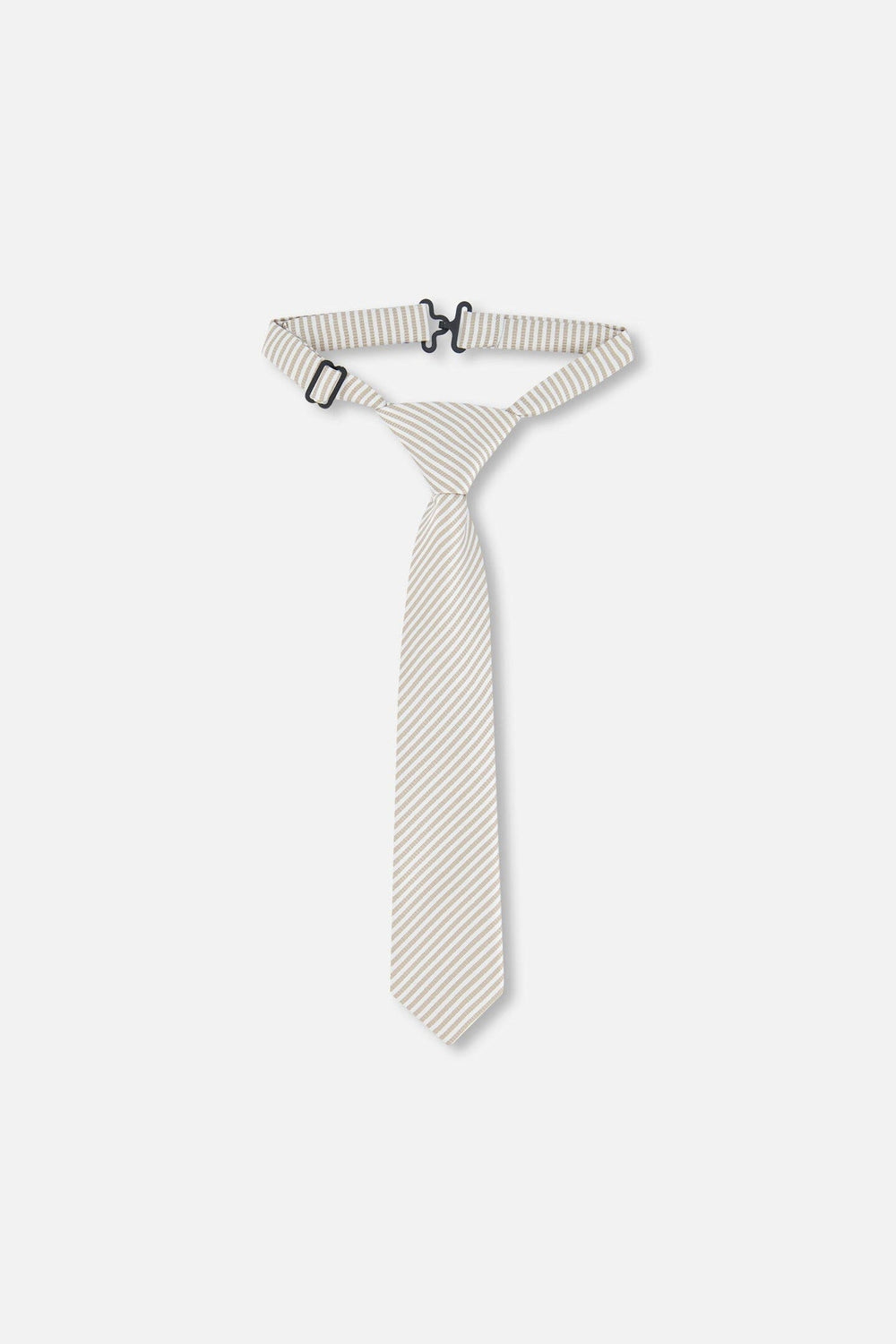 Neck Tie Light Taupe Striped
