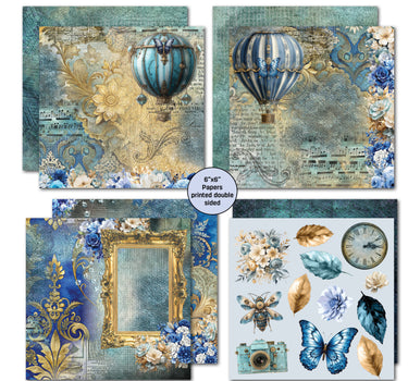 3Quarter Designs Grunged Baroque 6x6 Paper Pack